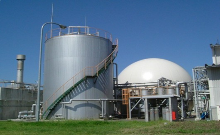 湿式メタン発酵槽(40t/d・発酵槽2層)
