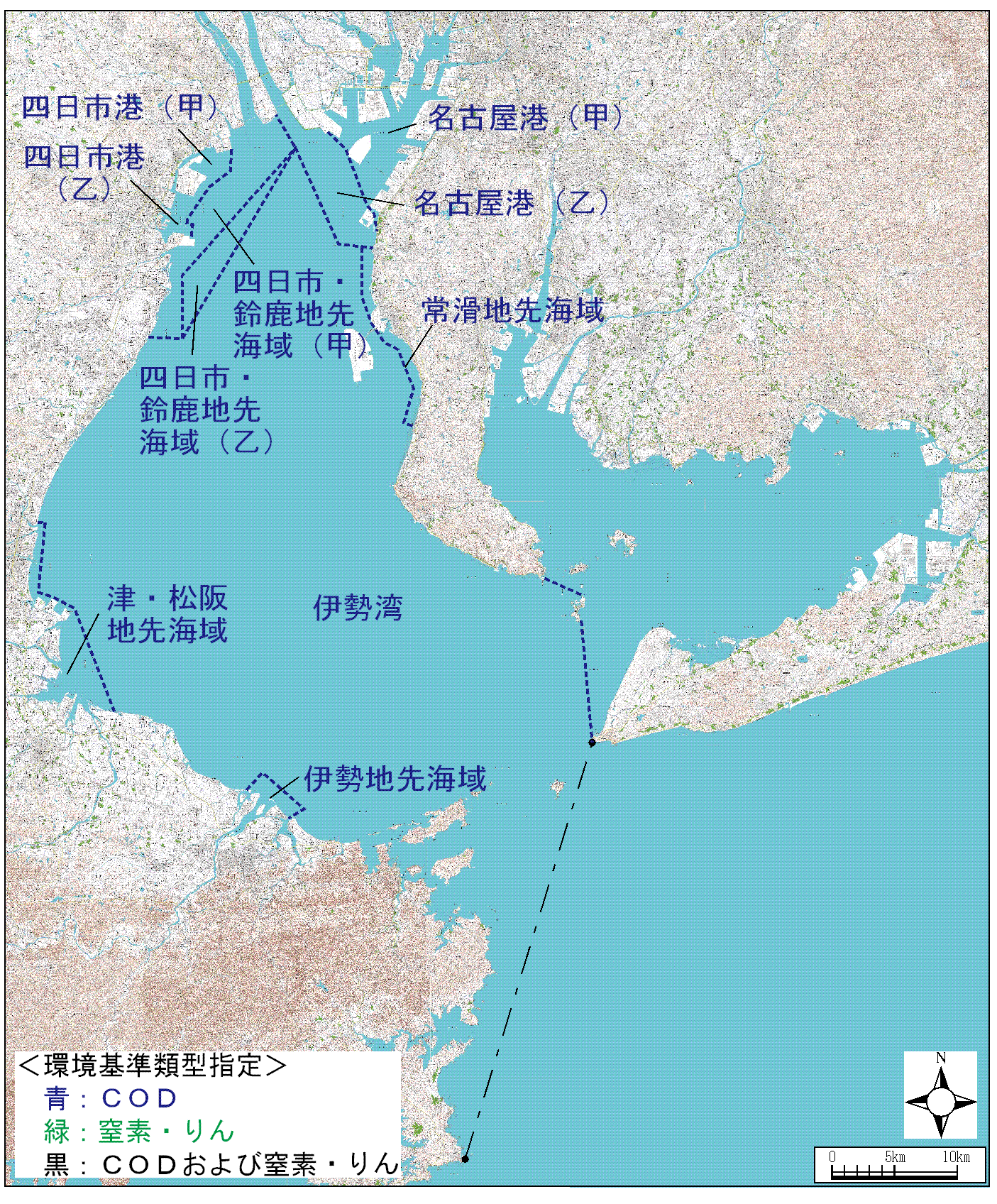 伊勢湾環境基準類型の指定