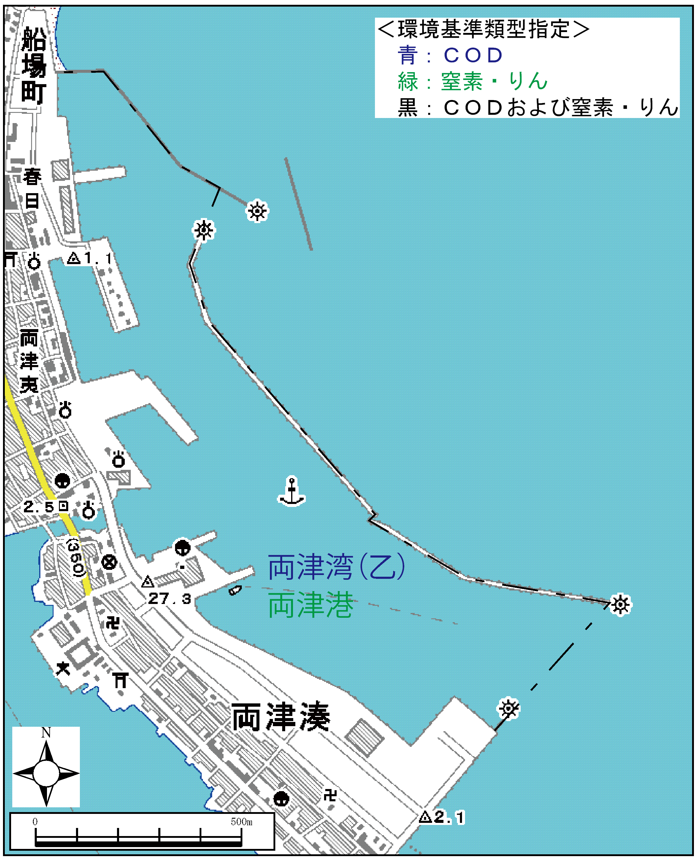 両津港環境基準類型の指定