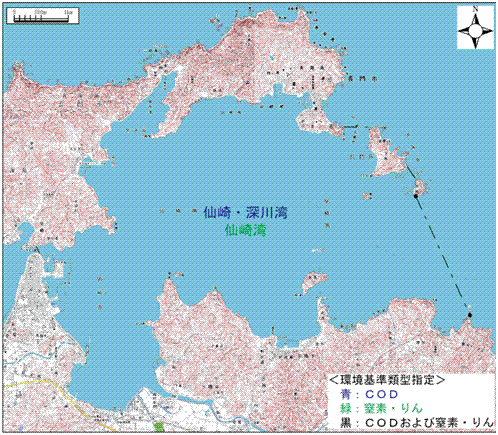 仙崎湾環境基準類型の指定