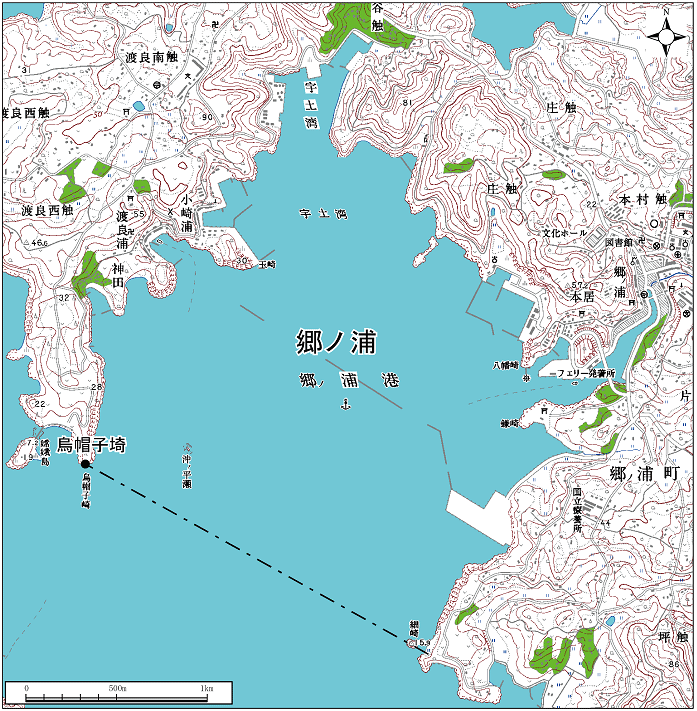郷ノ浦範囲または位置
