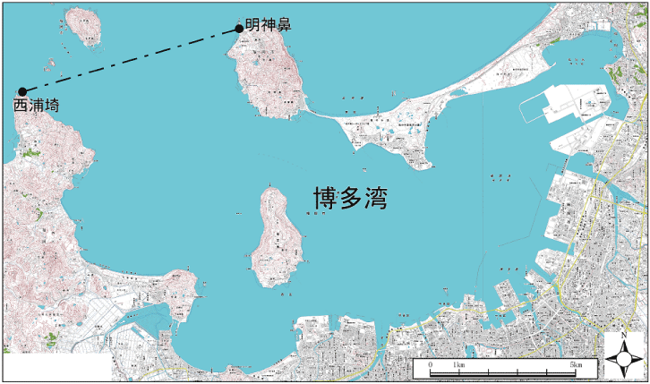 博多湾範囲または位置