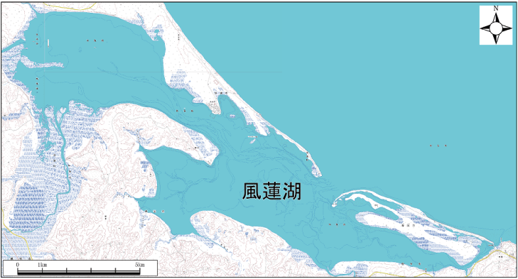 風蓮湖範囲または位置（拡大画像）