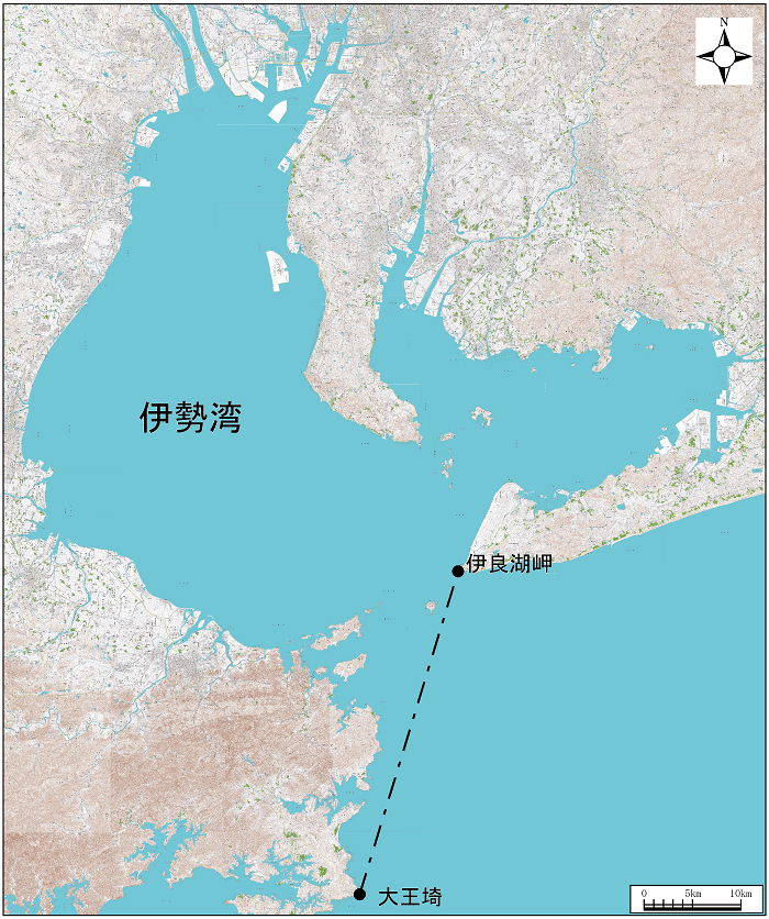 伊勢湾範囲または位置