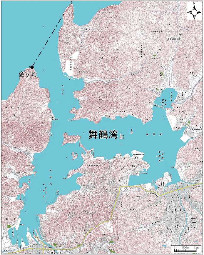 舞鶴湾範囲または位置