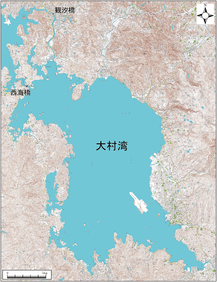 大村湾範囲または位置