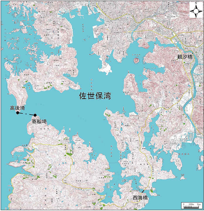 佐世保湾範囲または位置