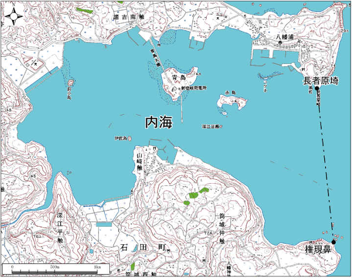 内海範囲または位置