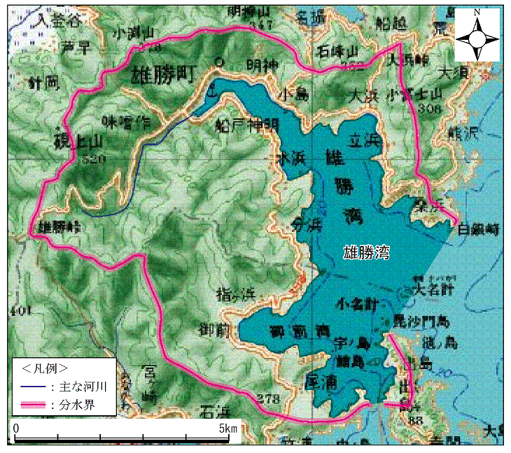 雄勝湾諸元（拡大画像）