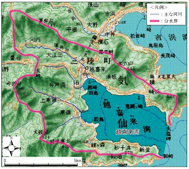 越喜来湾諸元