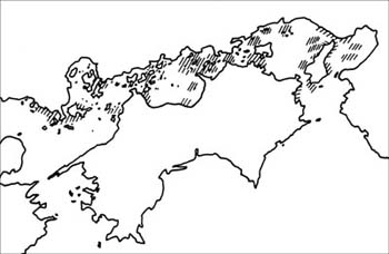 図：イカナゴ漁場