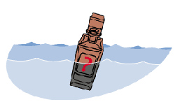 イラスト：漂流ごみのビン