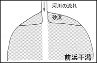 前浜干潟の図