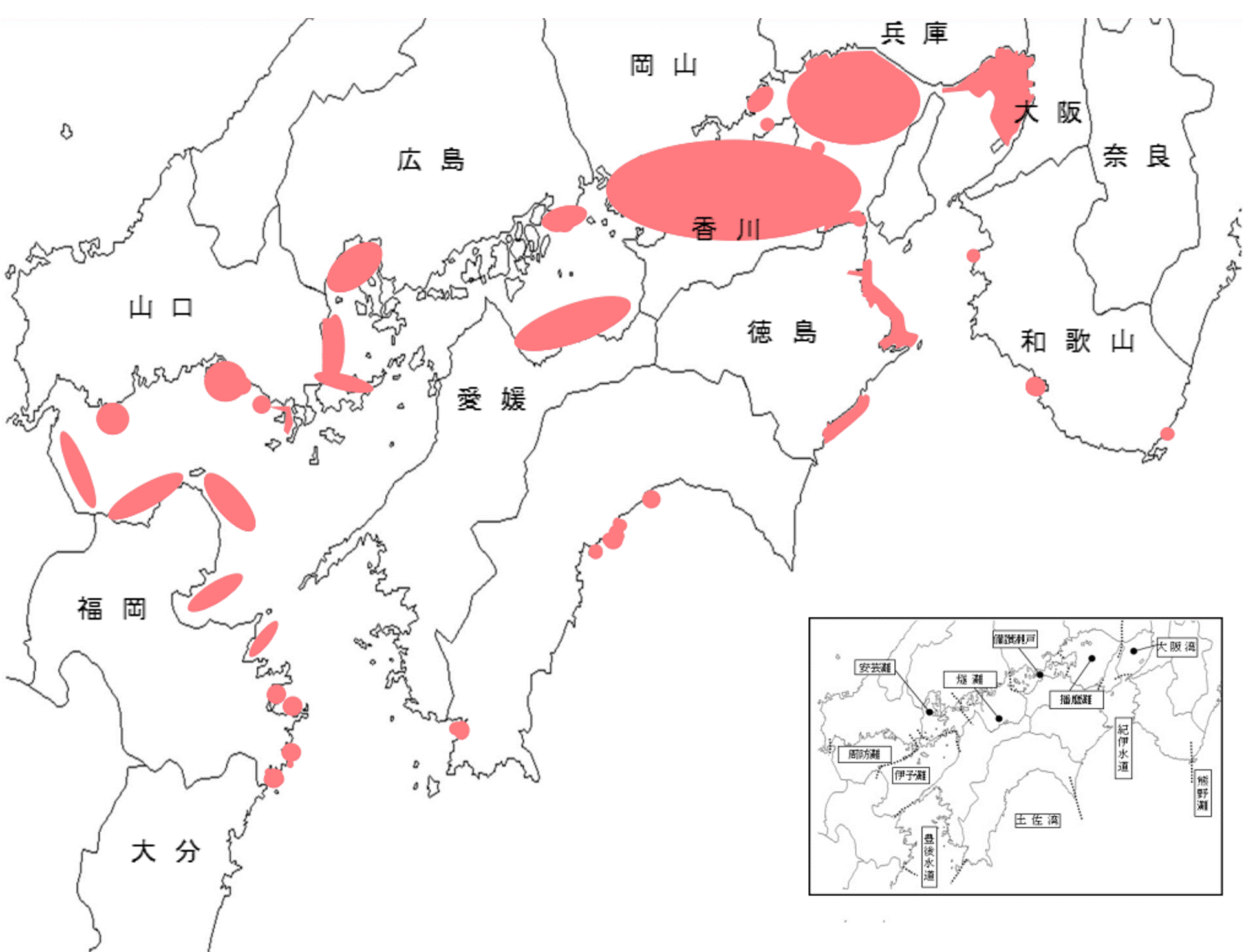 赤潮発生海域図（令和3年）