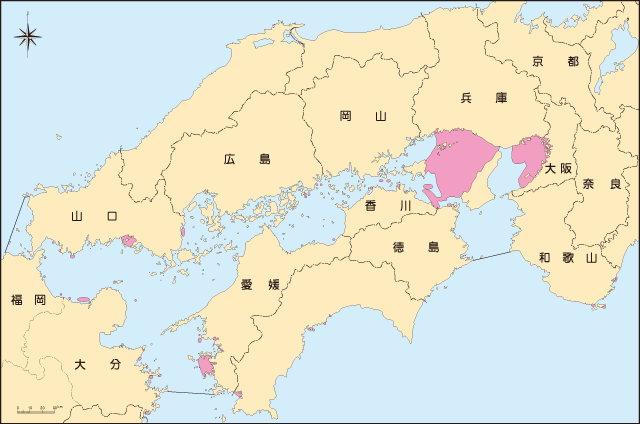 赤潮発生海域（平成２２年）