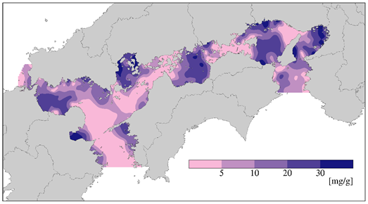 底質分布図（COD）