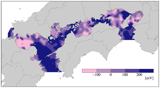 底質分布図（酸化還元電位）