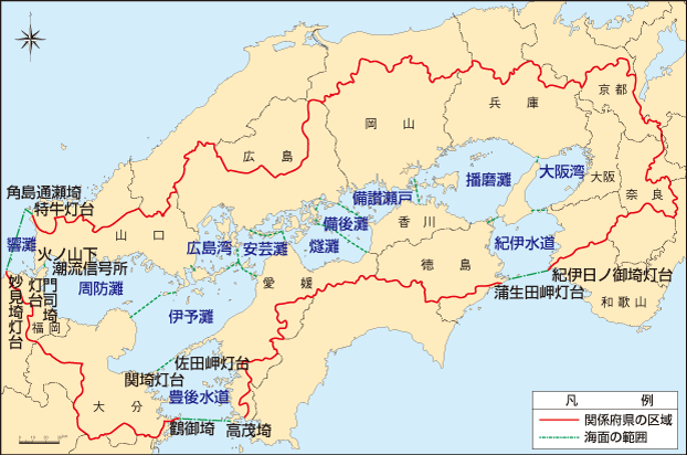 瀬戸内海環境保全特別措置法による対象区域