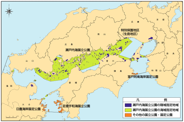 主要自然公園配置図