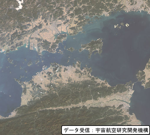 播磨灘・備讃瀬戸のLandsat衛星画像