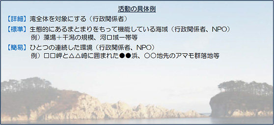 里海復興のための事前調査の例（自然環境）