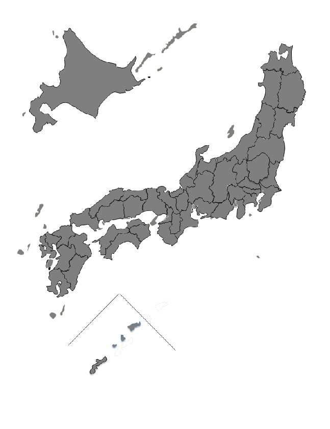 地域別日本地図