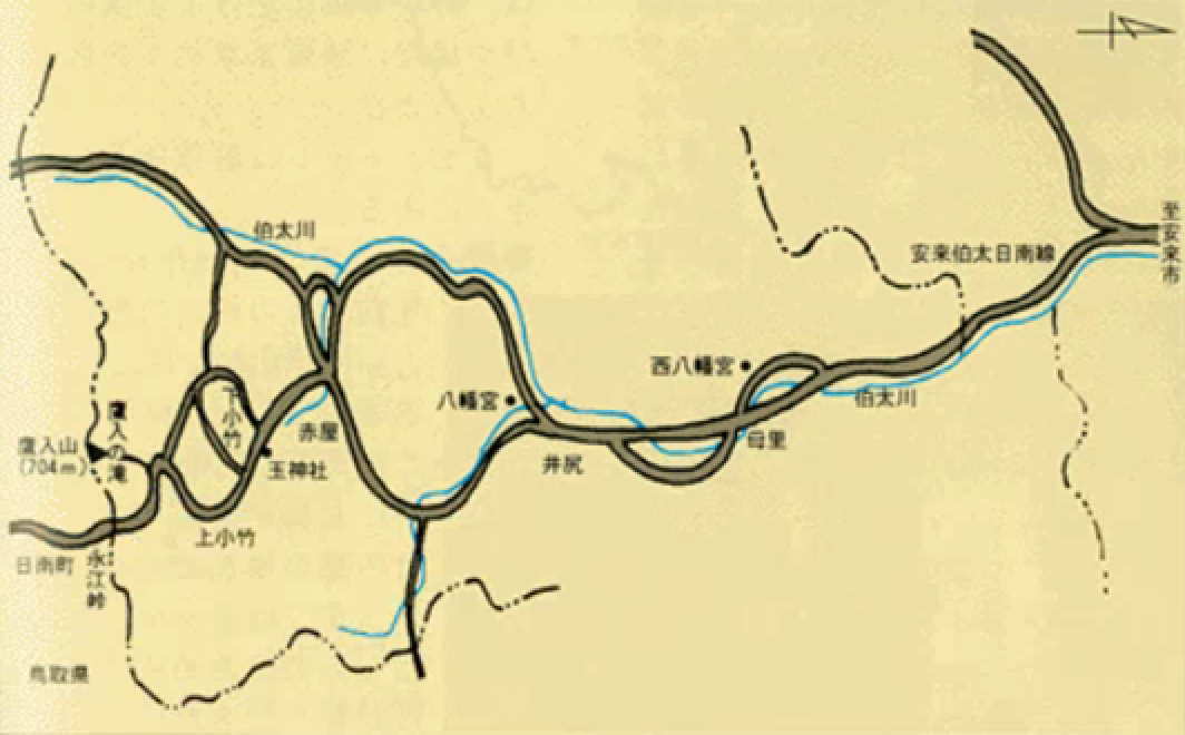 鷹入の滝アクセスマップ